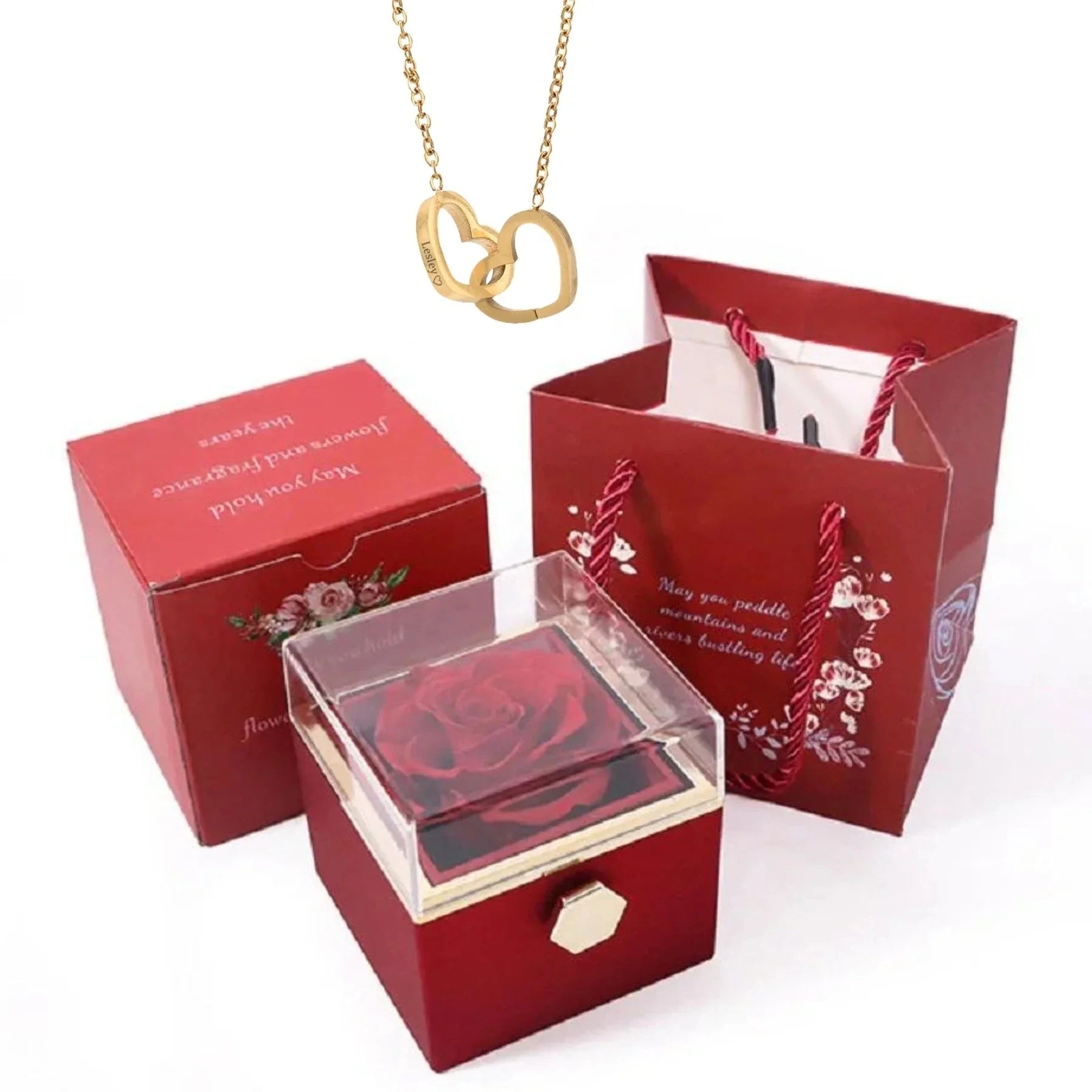 Women's Custom Names Heart Pendant Necklace