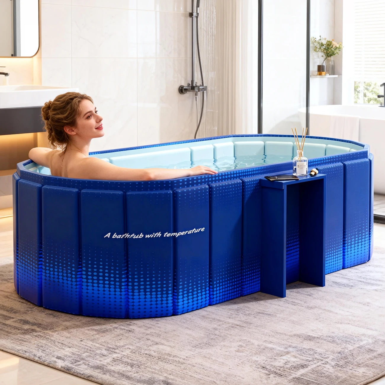 Portable Insulated Cold Plunge Ice Bath Tub for Shower