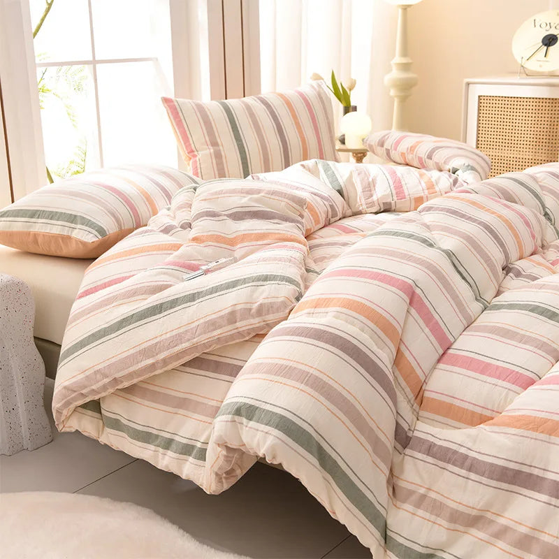 Thick Warm Flannel Fleece Quilt and Winter Bedding Blanket
