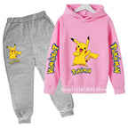 Kids' Cartoon Hoodie Sweatshirt Pants Two-Piece Set