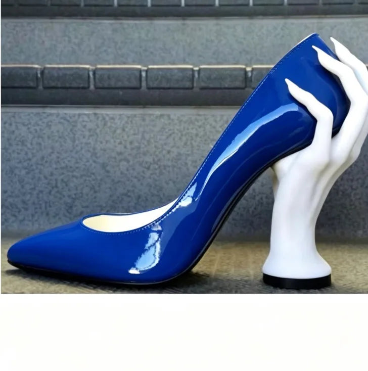 Women's Pointed Toe Hand Sculpted Heel Pumps