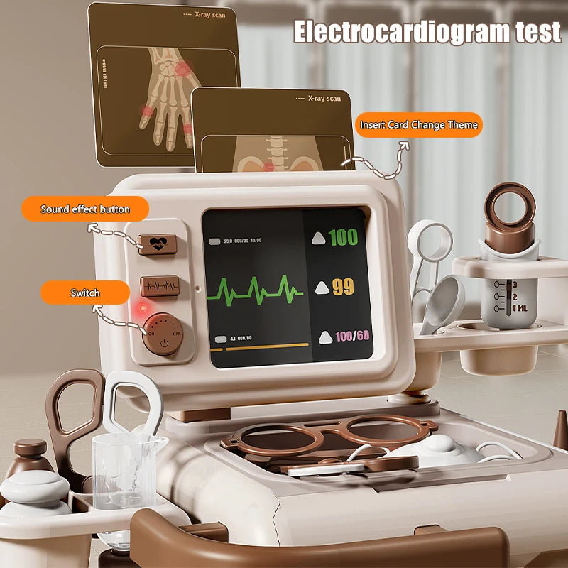 Kids' Doctor Play Set with Stethoscope Medical Toy Kit