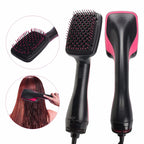 One-Step Hair Dryer and Volumizer Brush Negative Ion Straightener Black