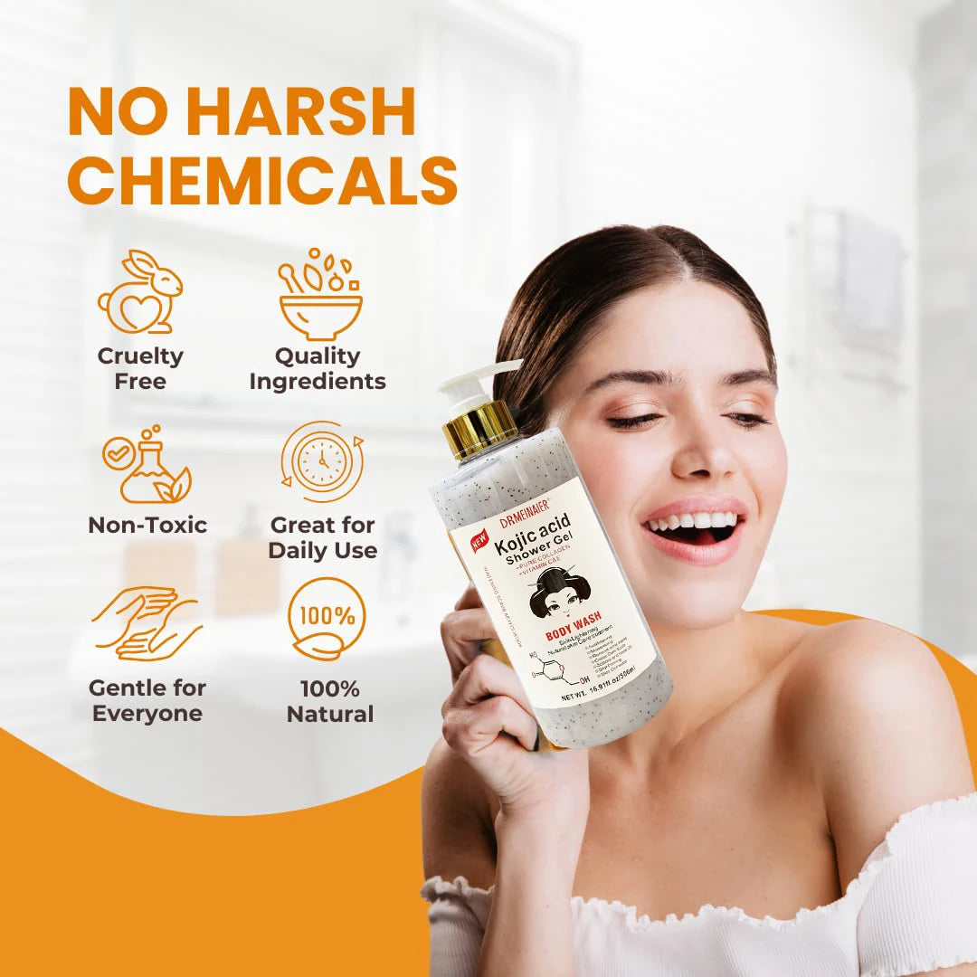 Kojic Acid Deep Cleansing Shower Gel 500ml Moisturizing Body Wash