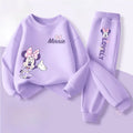 Girls' O-Neck Sweatshirt Pants Two-Piece Set FA001668