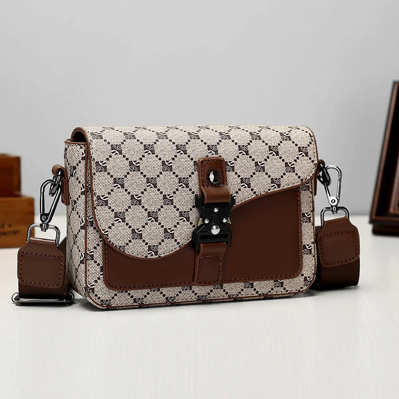 Men's Fashion PU Leather Minimalist Crossbody Messenger Bag
