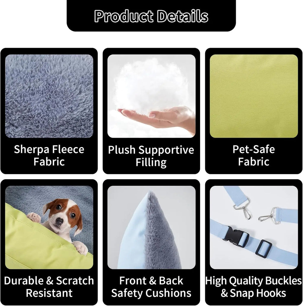 Waterproof Thickened Pet Travel Car Seat Bed