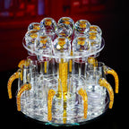 Diamond Crystal Liquor Shot Glasses and Spirit Dispenser Set