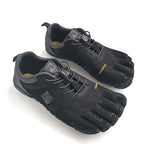 Unisex Cotton Five-Finger Athletic Shoes Hook & Loop Patchwork Sneakers