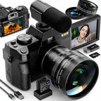 4K Digital Camera and 48MP Vlogging Camcorder