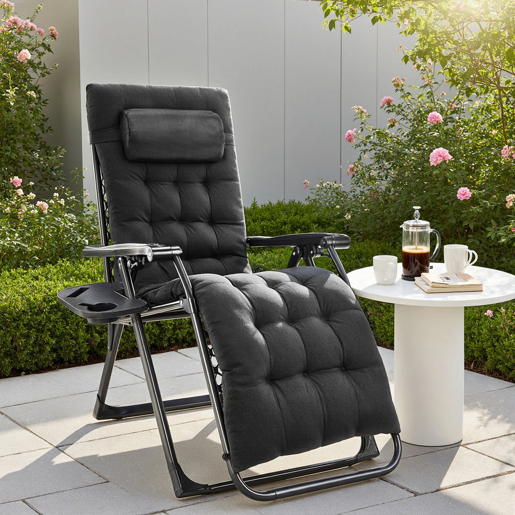 Zero Gravity Camping Lounge Chair and Folding Patio Recliner