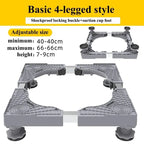 Adjustable Washing Machine Stand with Multi-Functional Fridge Base