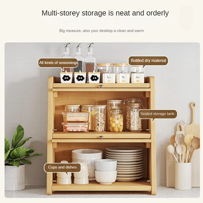3 Tier Corner Shelf and Multipurpose Kitchen Storage Rack