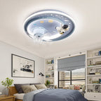 Nordic Ceiling Fan with Dimmable LED Light and Remote