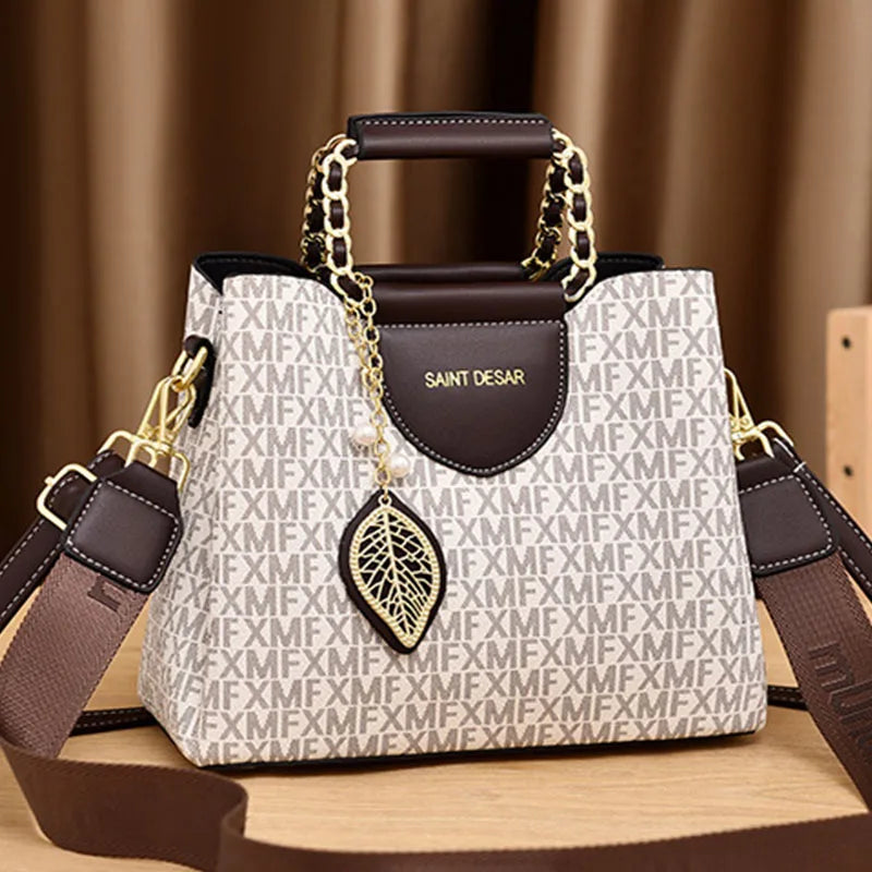 Women's Fashion PU Leather Small Square Shoulder Bag