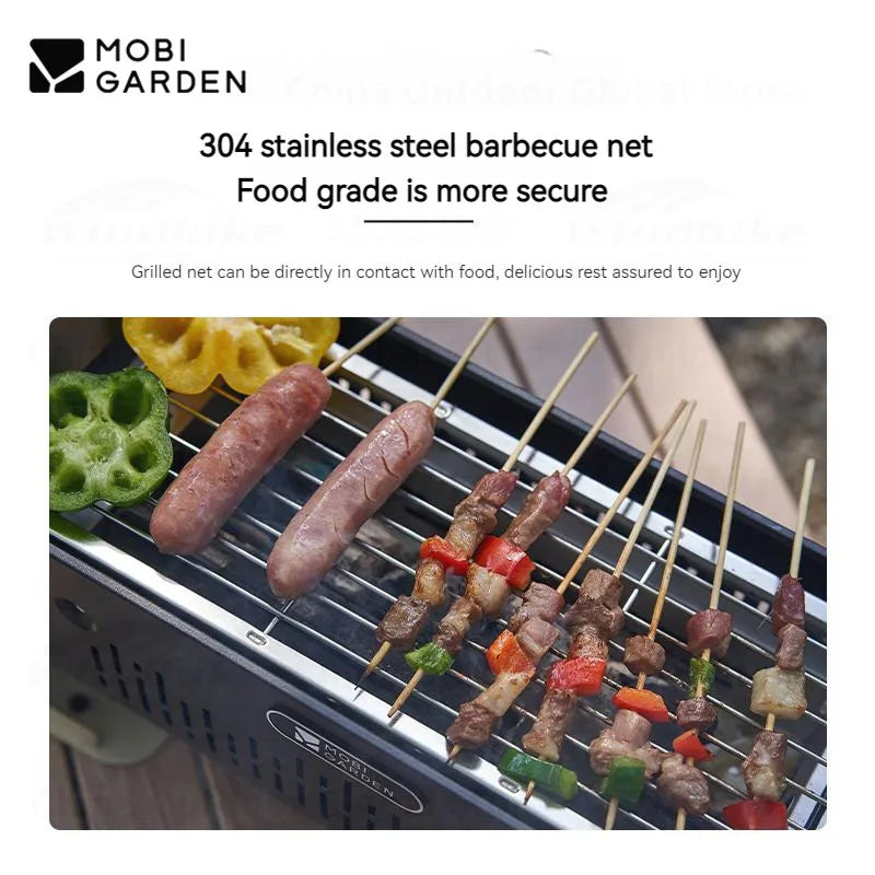 Desktop Barbecue Stove and Carbon Steel Portable Camping BBQ Grill