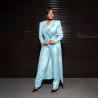 Men's Tailored Two-Piece Blazer and Pants Suit