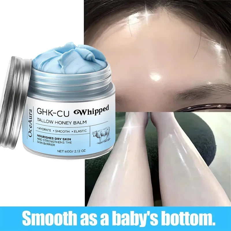 Copper Peptides PDRN GHK-Cu Beef Tallow Blue Balm Moisturizer