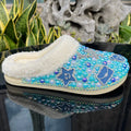 Women's Winter Warm Thick-Soled EVA Diamond Sandal Clog Slippers