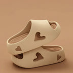 Women's Heart Pattern EVA Cloud Slipper Slides Platform