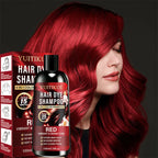 Unisex 4-in-1 Vibrant Red Fast Hair Color Dye Shampoo YU-01-185 3.4 fl oz