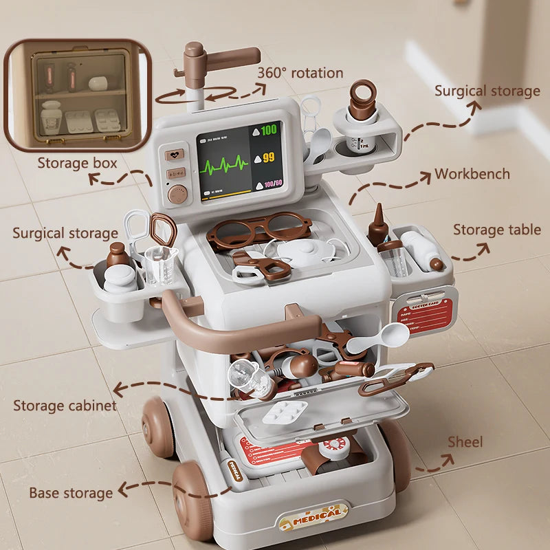 Kids' Doctor Play Set with Stethoscope Medical Toy Kit