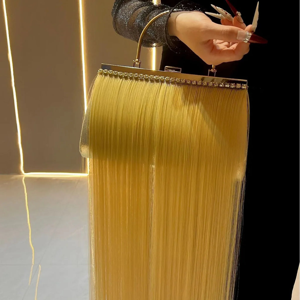 Women's Pleated Shell Pattern Clutch Shoulder Handbag