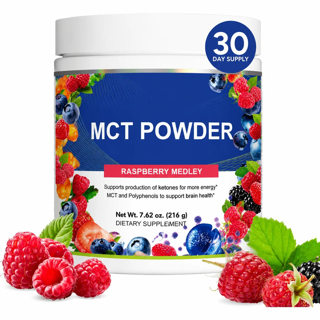 MCT Powder Raspberry Medley Drink Mix 7.6 oz