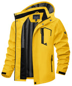 Men's Lightweight Waterproof Hooded Outdoor Hiking Rain Jacket TJ589