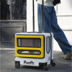Large Capacity Breathable Rolling Pet Luggage Stroller