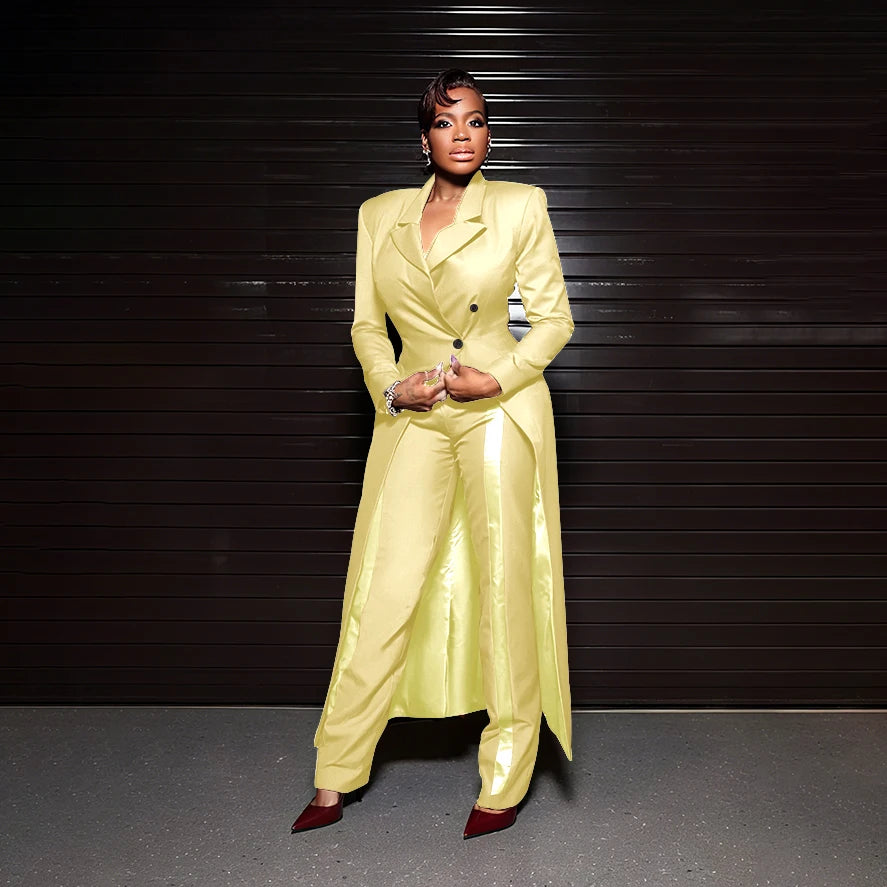Men's Tailored Two-Piece Blazer and Pants Suit
