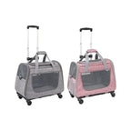 Portable Breathable Detachable Universal Wheel Pet Trolley Bag QS-008-L