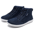 Unisex Mid-Top Canvas Wide Toe Box Barefoot Walking Shoes