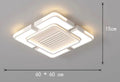 Modern Minimalist LED Ceiling Fan Light with Remote Control