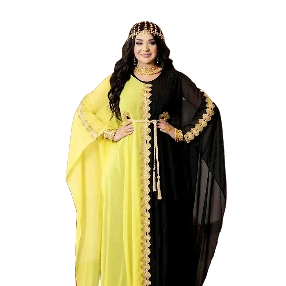 Women's Loose Vintage Mesh Robe Set