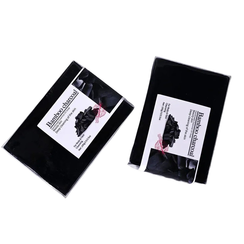Unisex Natural Bamboo Charcoal Cleansing Soap Bar 3.5 oz
