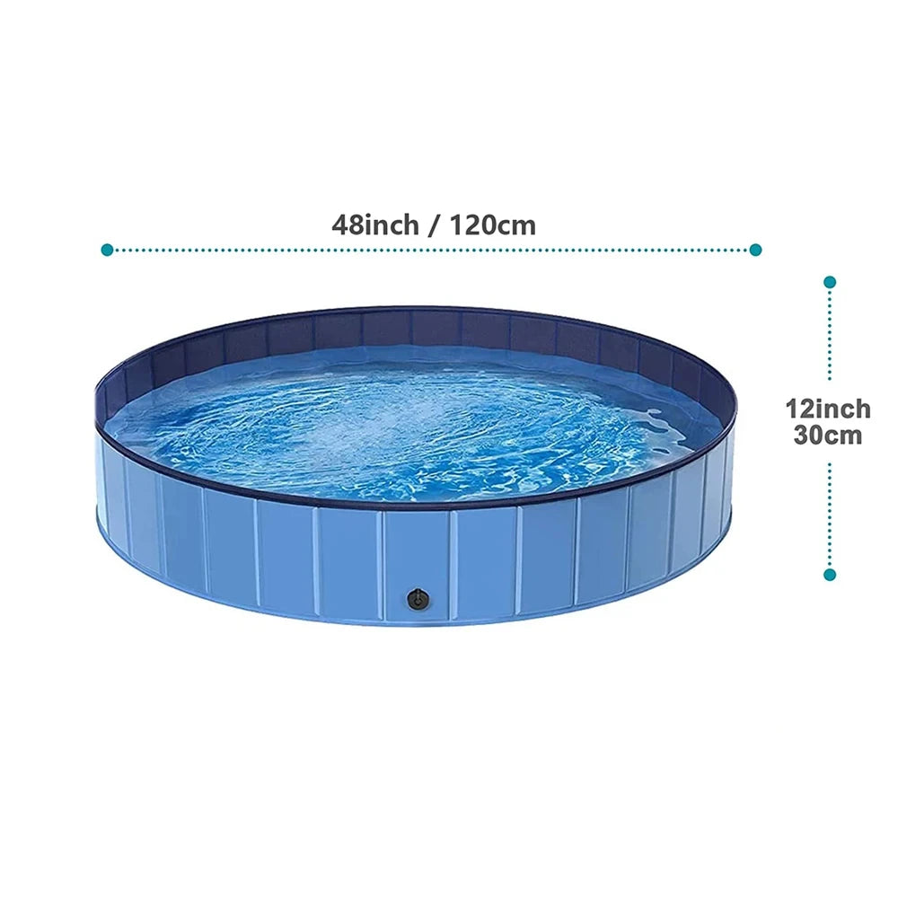 Portable Dog Swimming Pool or Pool Cover Scratch-Resistant PU Grooming Tub