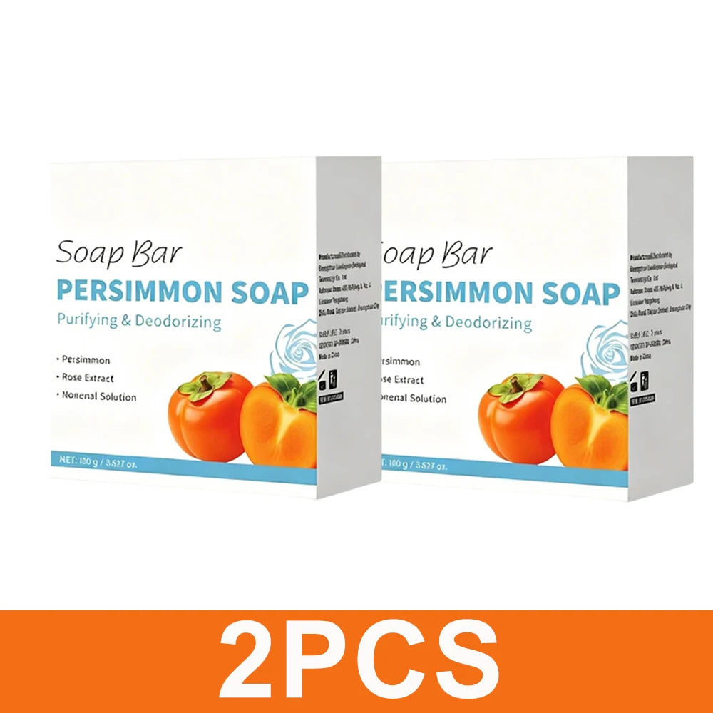 Unisex Japanese Persimmon Deodorizing Cleansing Soap Bar 3.5 oz