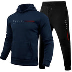 Men's Casual Hoodie and Sweatpants Two Piece Tracksuit Set