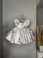 Girls' Tulip Flower Strap Princess Tutu Dress