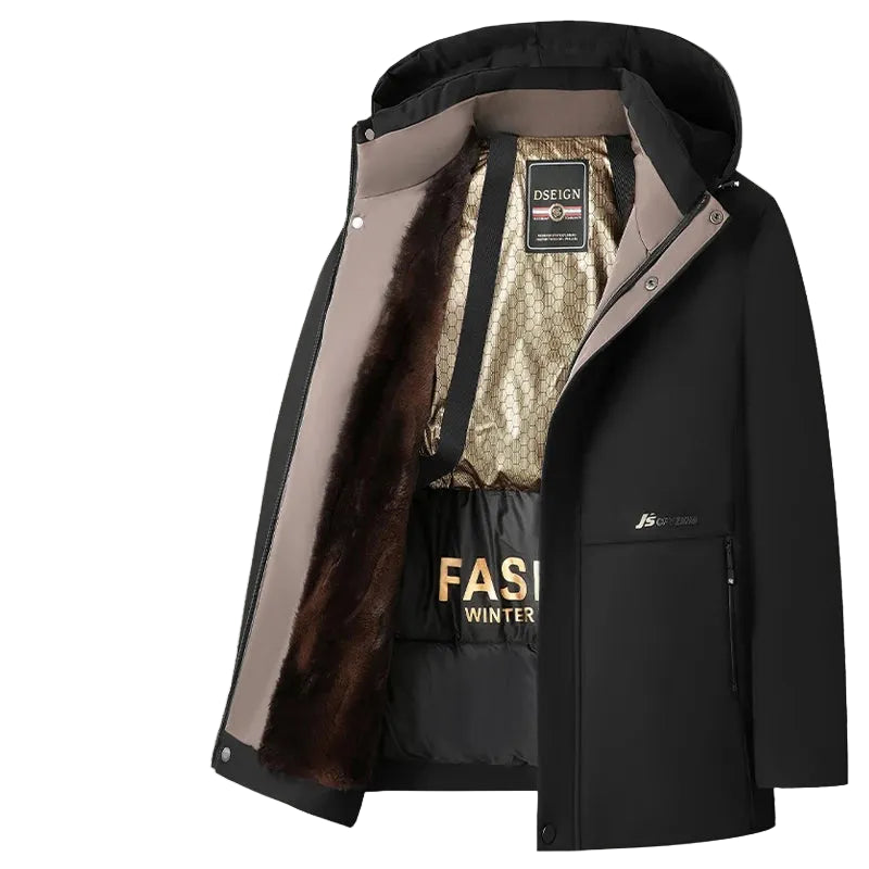 Men's Thick Warm Hooded Winter Parka Coat