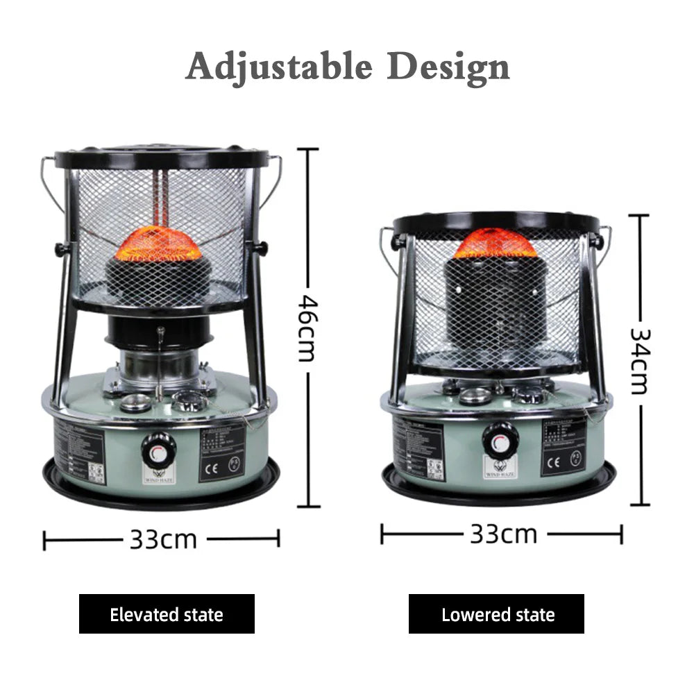 Liftable Kerosene Stove Heater and Outdoor Windproof Camping Cooking Stove