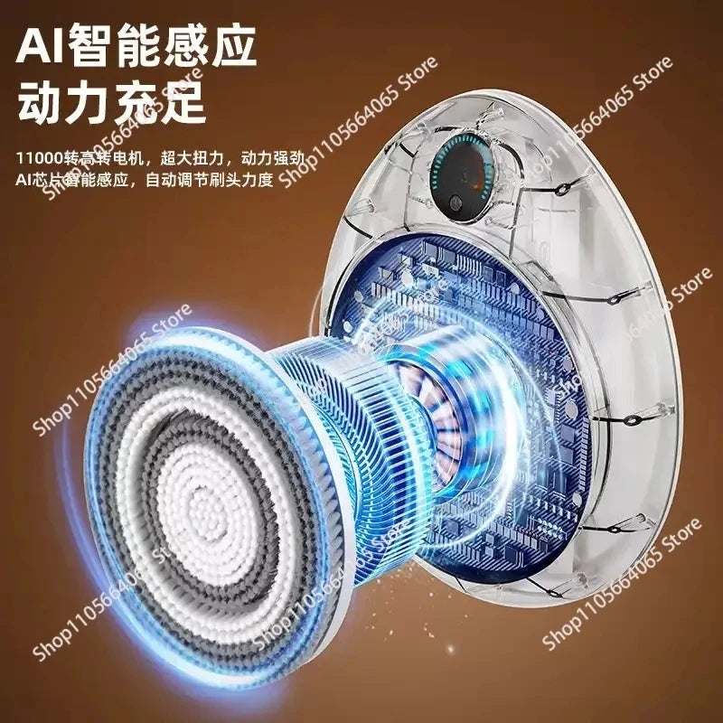 Wall-Mounted Automatic Body Cleaning Machine with Movable Design