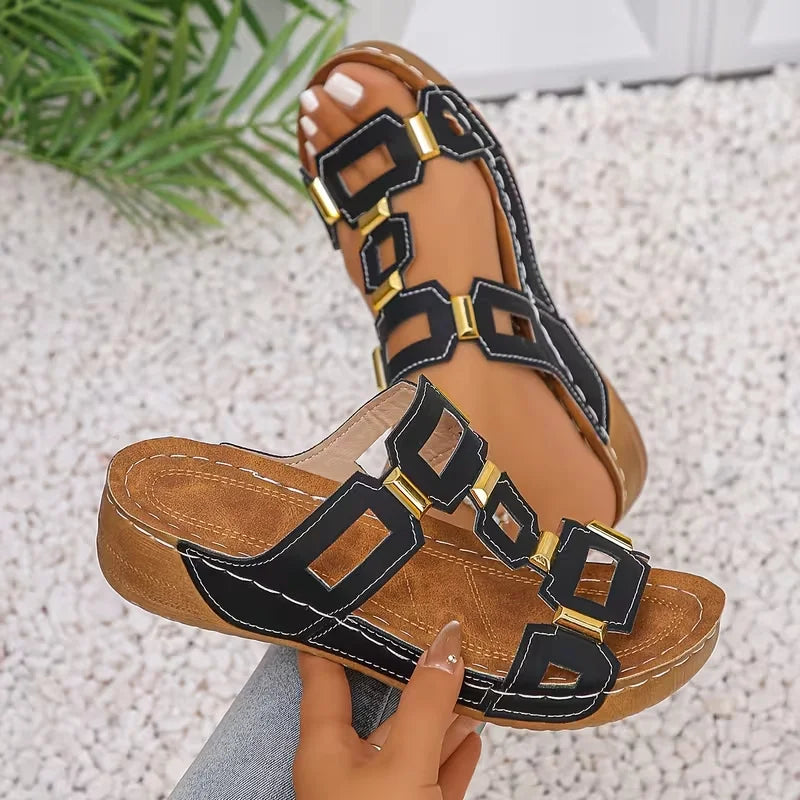 Wedge Sandals Women's Roman Style Open Toe Platform Summer Shoes