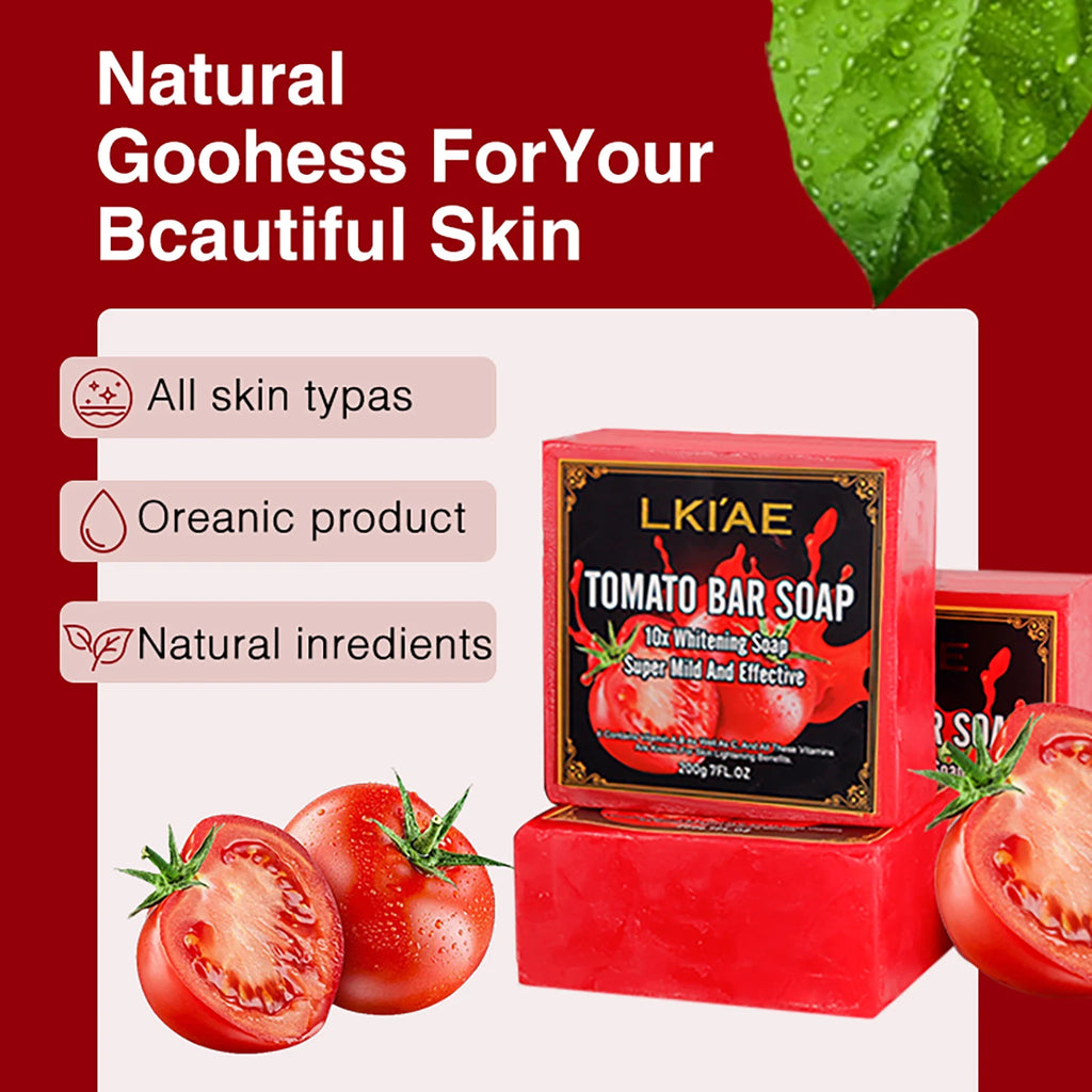 AILKE Tomato Whitening Soap 7 oz for Face and Body