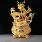 Dragon Wealth Statue and Desktop Decorative Figurine
