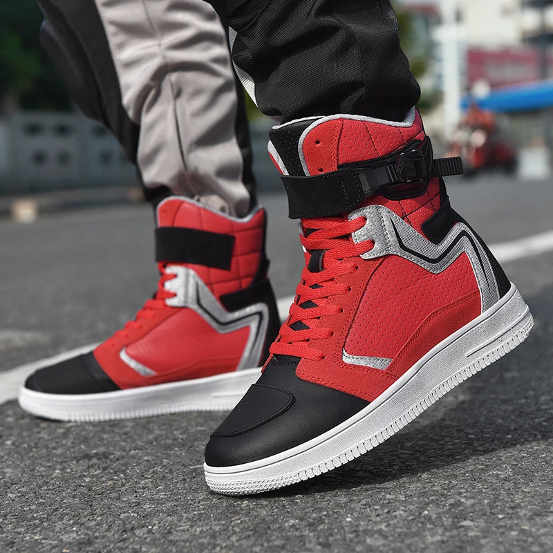 Unisex Leather Anti-Slip Urban Motocross Riding Boots