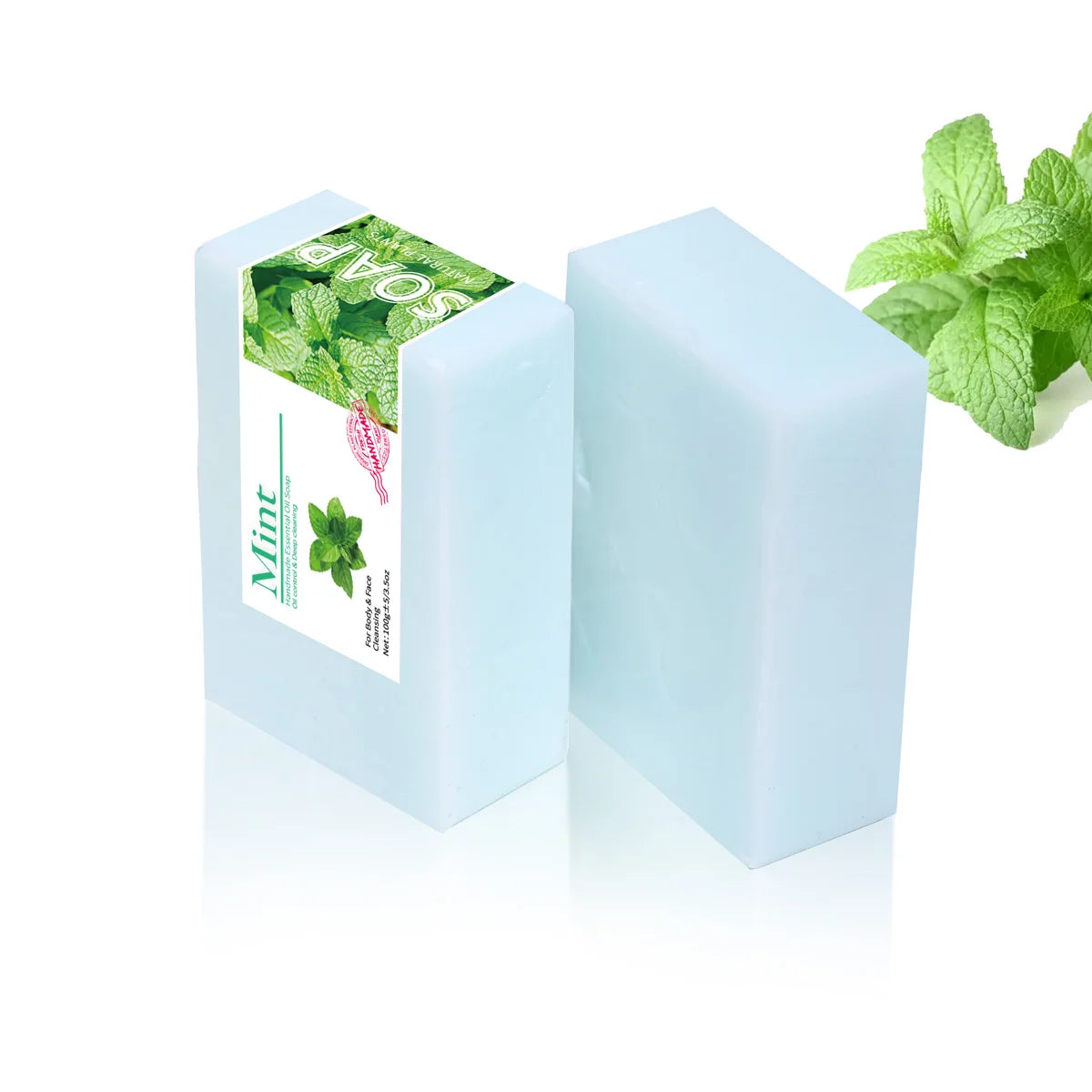 Natural Organic Mint Essential Oil Cleansing Handmade Soap Bar