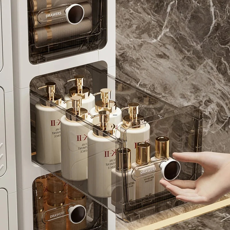 6.7 Inch Ultra Narrow Slit Storage Cabinet with Drawers