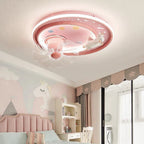 Nordic Ceiling Fan with Dimmable LED Light and Remote